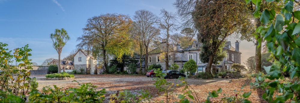 panoramic view of the car park